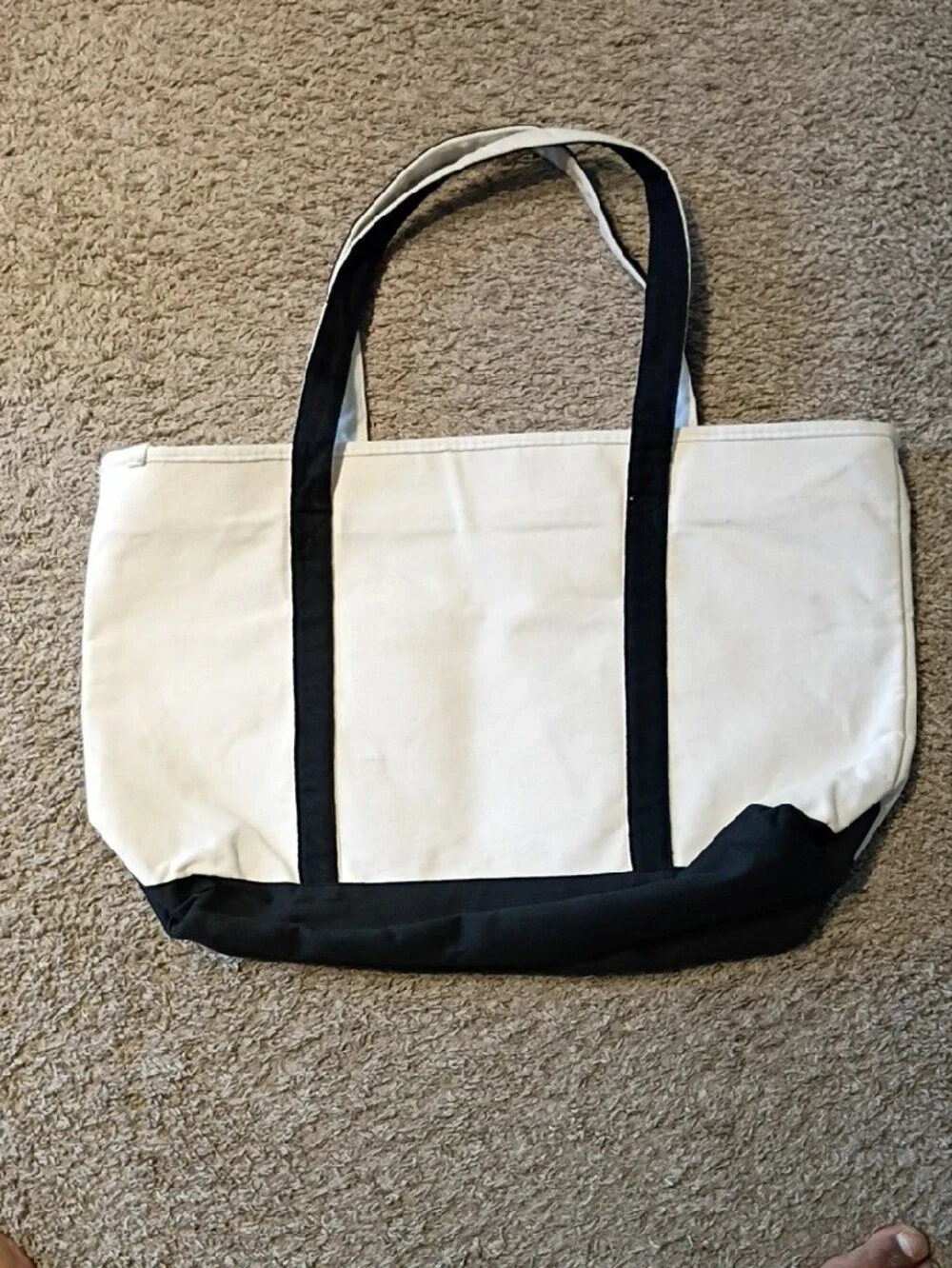 Jack Daniels White & Black Canvas Tote